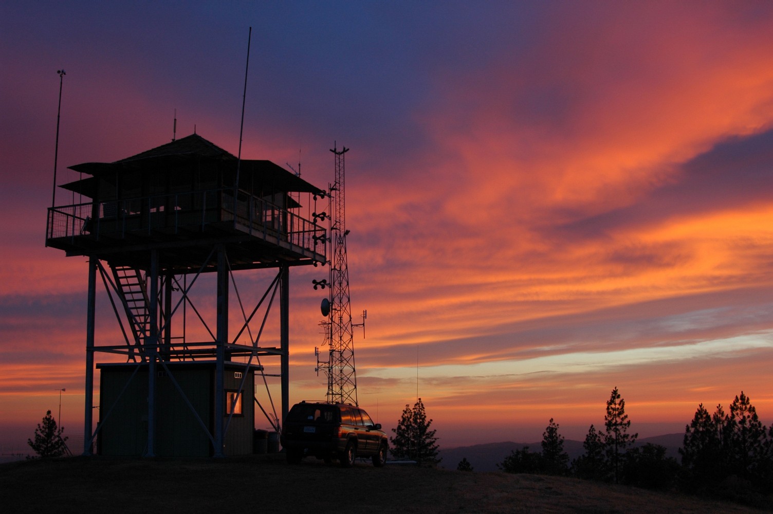 Miami Mountain fire lookout picture